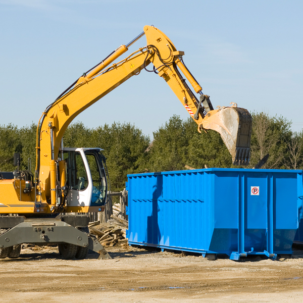 what size residential dumpster rentals are available in East Killingly CT